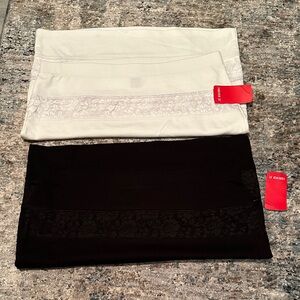 Forever 21 Body con mini lace skirt NWT size L set of 2  skirts black and white